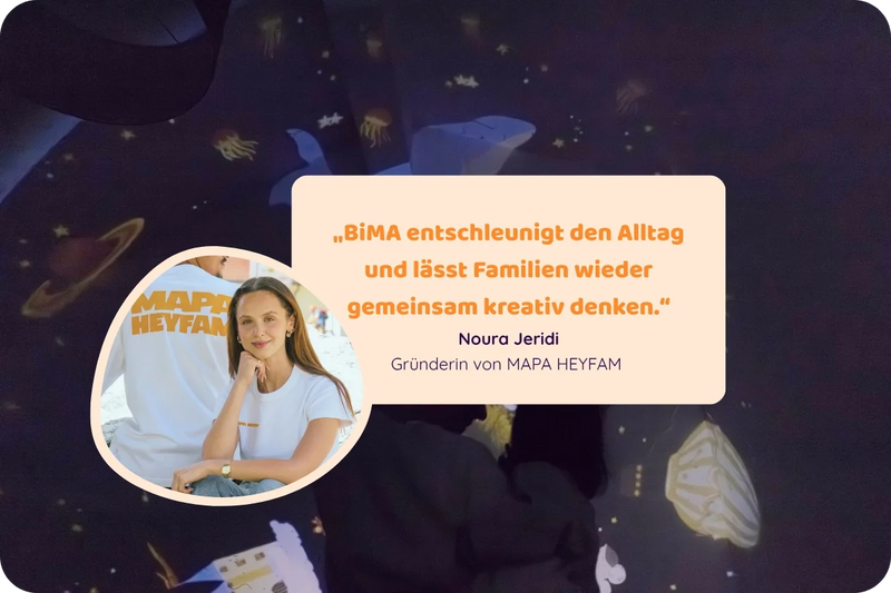 MAPA HEYFAM x BiMA: Wie Noura Jeridi Kinder und Familien stärken möchte