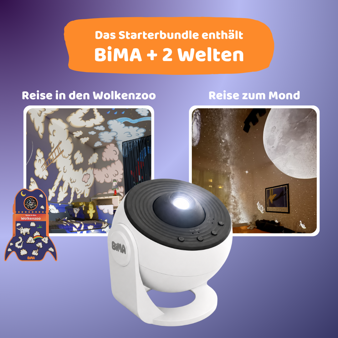 Starter Bundle – BiMA Projektor inkl. 2 Welten