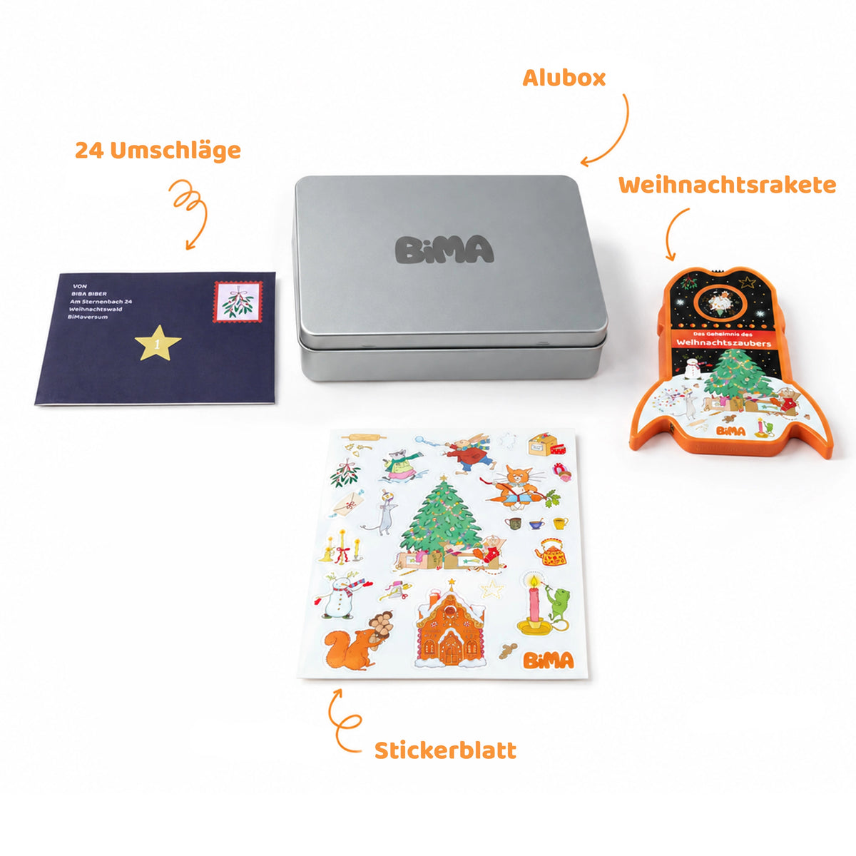 Adventskalender – Weihnachtswelt und Briefe vom Biber "BiBA"