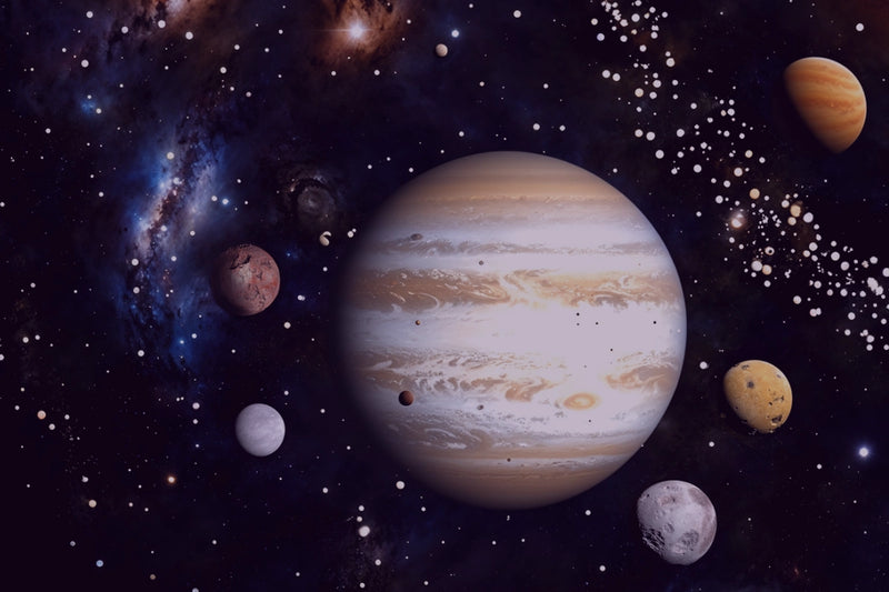 Jupiter und Mars