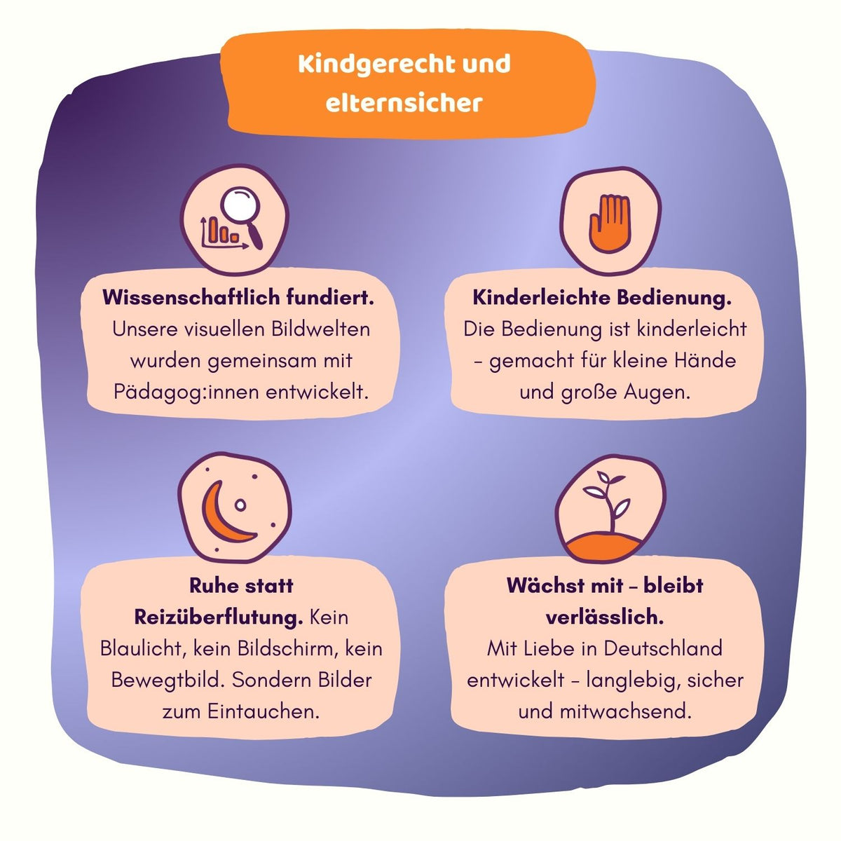 BiMA Projektor Starter Bundle – Kinder Zimmer Projektor mit einem Raketen-Dia für Fantasiewelt Wolkenzoo - Werte.